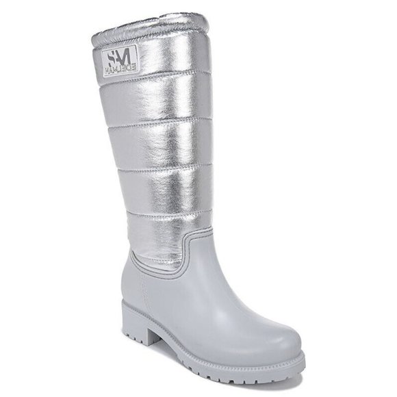 Sam Edelman Shoes - NEW Sam Edelman Women Adda Metallic Silver Tall Waterproof Winter Boot